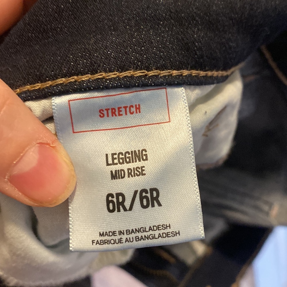 Express stretch mid rise legging jean 6R - Picture 5 of 6
